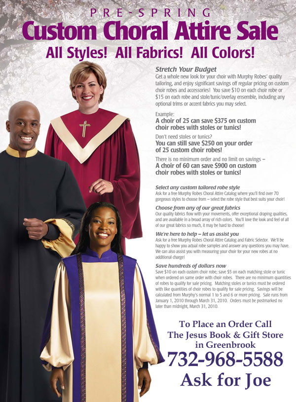 Murphy Robes Sale.  Place your orders by March 31st and save!