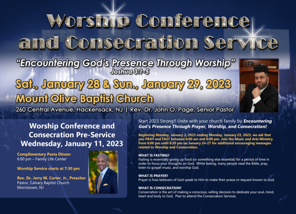 Worship Conference Card - Front