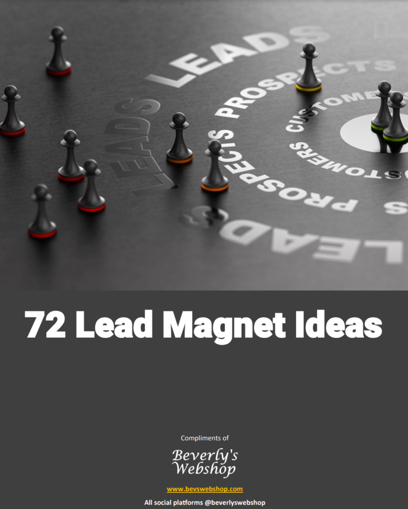 72 Lead Magnet Ideas